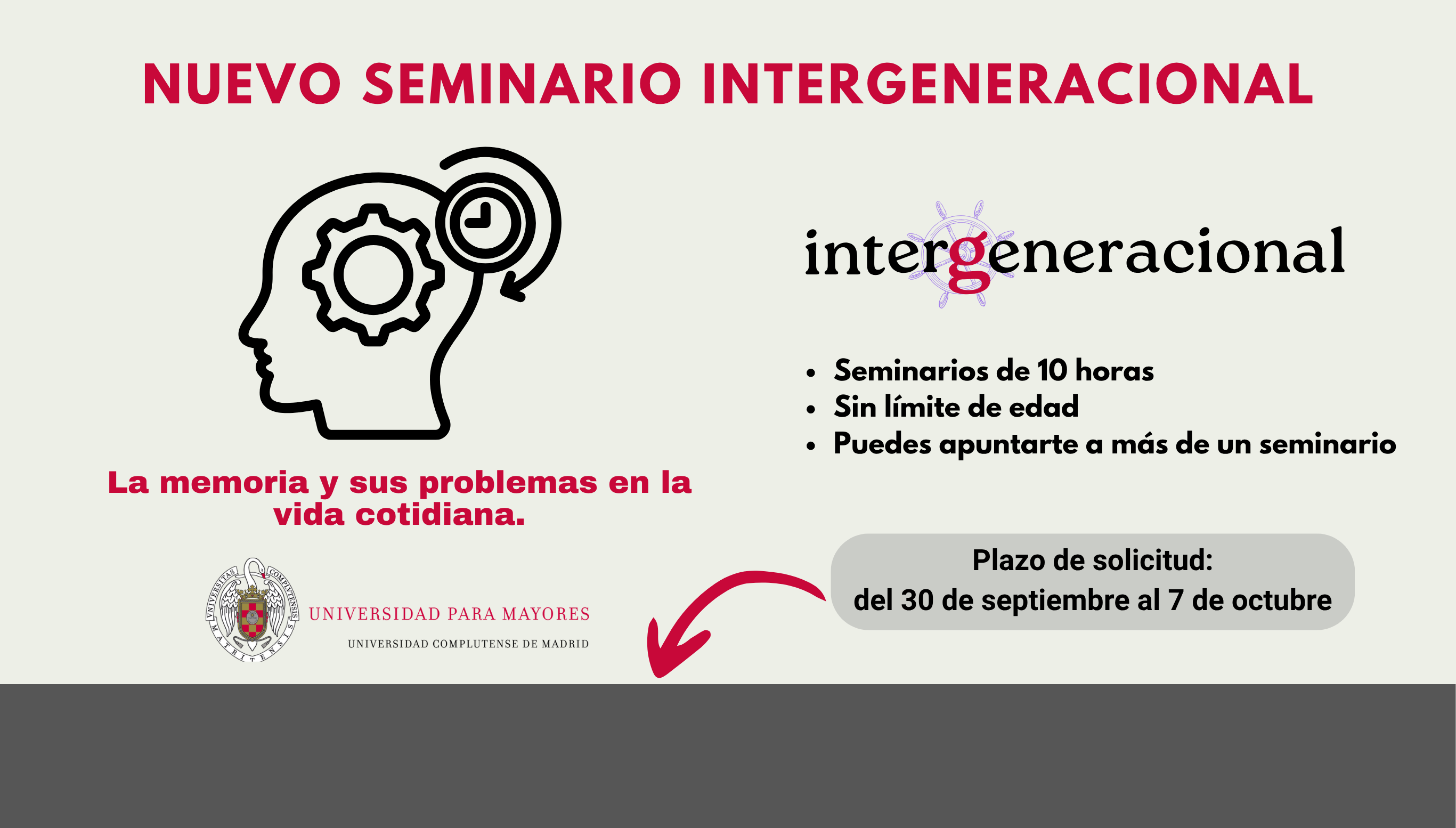 Nuevo seminario Intergeneracional (Pulsa aquí para más información)
